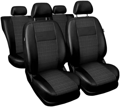Produktbild von Autositzbezüge 2+3 - Universal Auto Sitzauflagen Set Exclusive E4 Kunstleder