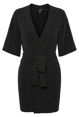 Produktbild von Pieces Damen Pclina 2/4 Kimono, Schwarz, L