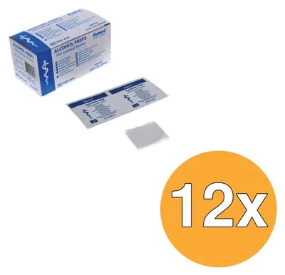 Productafbeelding van 12x Romed Alcoholdoekjes (100 stuks)