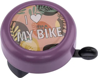 Produktbild von Reich Fahrradklingel I Love My Bike Reichhaltige Motivklingel I Love My Bike Lila Pai