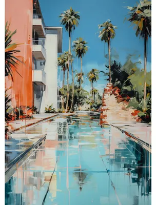 Image de Tableau sur verre synthétique vacances rétro 65x97 cm, Tableau mural moderne pour décoration intérieure