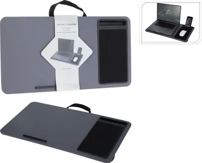 Produktbild von H&S Decoration | Laptop-Tisch mit Ablage - 57 x 30 cm - Ergonomisch - Mobil und Praktisch