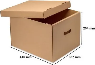Zdjęcie produktu dla Karton przeprowadzkowy 416x337x294mm archiwizacyjny