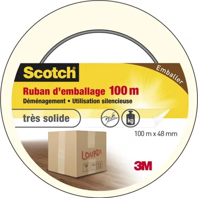Obrázok produktu pre 3M SCOTCH baliaca lepiaca páska – 100 m x 48 mm – priehľadná