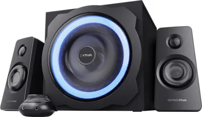 Produktbild von Trust GXT 628, 2.1 Kanäle, 120 W, Universal, Schwarz, Blau, China, AC