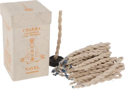 Produktbild von Chakra Incense, Nepal Räucherschnüre - Navel/Sandelwood, Braun, 10*5,5*5,5 cm, Räucherstäbchen aus Tibet, Nepal