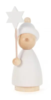 Imagen del producto de Kurrendekind, color blanco natural con estrellas. Altura: 90 mm. NUEVO