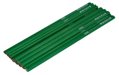 Produktbild von 12 x Bleistift für Maurer 4H 30cm  Zimmermannbleistift Baubleistift Bleistift