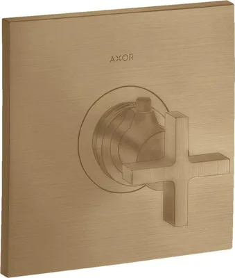 Produktbild von Thermostat AXOR CITTERIO HOGHFLOW 59 l/m UP mit Kreuzgriff brushed bronze brushed bronze