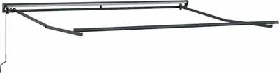 Image de vidaXL Cadre d'auvent réglable, anthracite, 3,5 x 2,5 m, acier