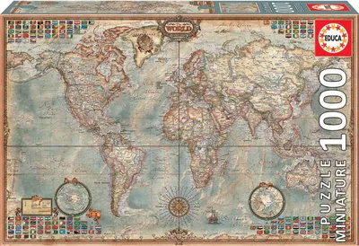 Produktbild von Politische Karte Der Welt - Miniature