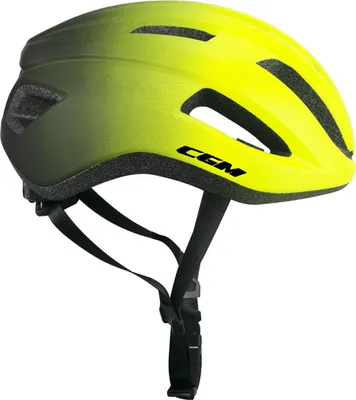 Image de Casque cycliste homologué CGM 851G CENTRO URBAN Fluo Jaune Noir Mat taille M