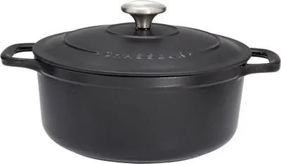Image de Cocotte ronde en fonte émaillée 10cm noir sublime - Chasseur - PUC471001 -