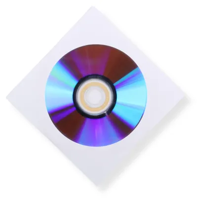 Produktbild von Deluxe Papier CD/DVD/Blu-ray Hüllen mit Fenster und Klappe 90 g Papier 125x125 mm 200 Stück