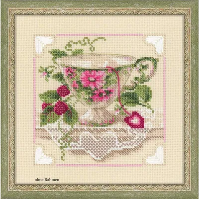 Produktbild von Riolis Kreuzstich-Set "Raspberry Tea"
