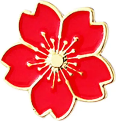 Produktbild von Mode Blume Metall Brosche Pin Frauen Pullover Hemd Kragen Abzeichen Dekor Schmuck-Rot