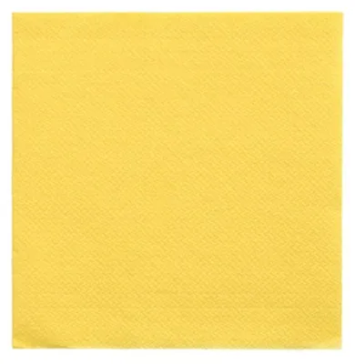 Obrázek produktu pro PAPSTAR 89590 PAPSTAR Servietten Daily Collection gelb 2-lagig 12,0 x 12,0 cm 20 St.
