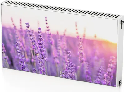 Produktbild von Lavendeldekoration – Magnetische Heizkörperabdeckung – 110x60 cm – Magnet Heizkörperabdeckung – 3D Würfel – Heizkörperverkleidung – Magnetische Wandverkleidung – Wetterfest