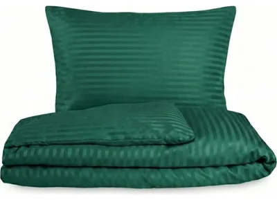 Immagine prodotto di Lenzuolo di raso Kvalitex a righe 140x200, 70x90cm VERDE SCURO