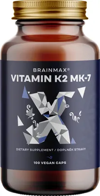 Obrázek produktu pro BrainMax Vitamin K2 jako MK7 150 mcg, 100 rostlinných kapslí