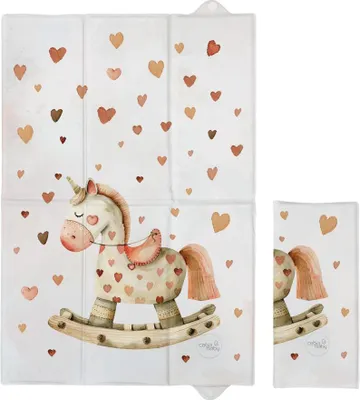 Obrázek produktu pro CEBA BABY Podložka přebalovací cestovní (60x40) Basic Rocking Horse