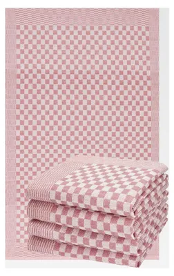 Produktbild von 5er Set Küchentuch 50x100cm Baumwolle rot
