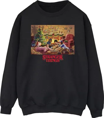 Produktbild von Netflix - "Stranger Things" Sweatshirt für Herren BI45074 (L) (Schwarz)