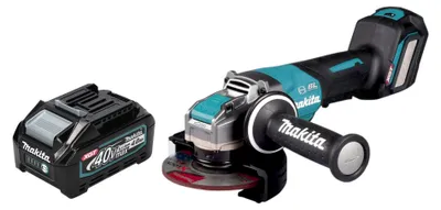 Image de Makita GA 044 GM1 Meuleuse d'angle sans fil 40 V max. 125 mm X-LOCK Brushless + 1x batterie 4,0 Ah - sans chargeur