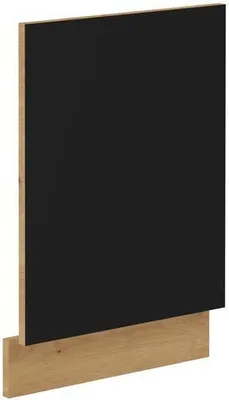 Produktbild von Tür für Einbau-Geschirrspüler MALILA – 570 x 446 cm, schwarz / Artisan-Eiche