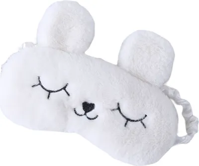 Immagine prodotto di INF Morbida maschera per dormire Bianco
