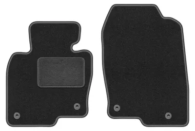 Immagine prodotto di Tappetini anteriori in moquette per Mazda CX-5 II 2017- (SUV) – 2 pezzi, grigio grafite, su misura – Wielganizator LUX