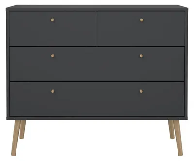 Immagine prodotto di Calicosy - Comò 4 cassetti con gambe in legno L98,7 cm - TARP