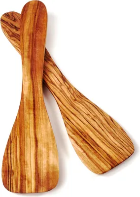 Produktbild von 2er Set Pfannenwender aus Olivenholz, klassisch 30 cm