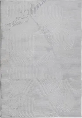 Produktbild von vidaXL Teppich IZA Kurzflor Skandinavischer Look Grau 160x230 cm