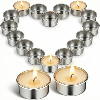 Immagine prodotto di Omgoods - 20 eleganti portacandele in vetro per candele votive