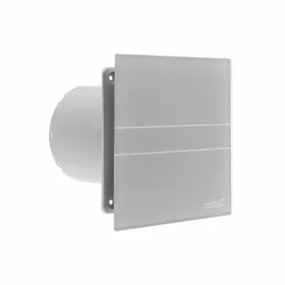 Produktbild von Cata E-100 GST Axial Badlüfter mit Zeitschaltuhr, 8W, Rohrleitung 100mm, Silber