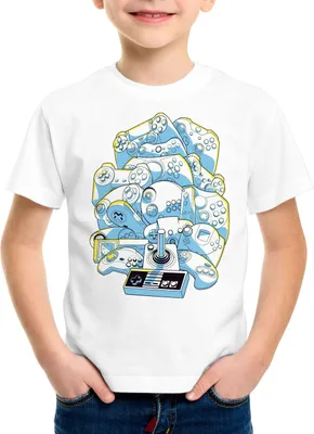 Produktbild von A.N.T. Gamer Madness Kinder T-Shirt spielekonsole retro game controller