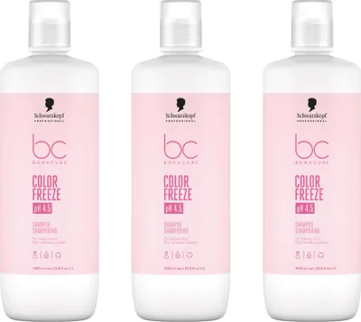 Produktbild von BC Bonacure Color Freeze Shampoo 3x1000 ml