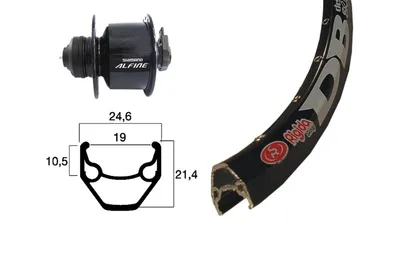 Produktbild von Bike-Parts Vorderrad 28 Zoll Nabendynamo Alfine Centerlock schwarz 36-Loch ZA....