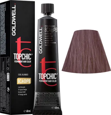 Zdjęcie produktu dla Goldwell Topchic Hair Color profesjonalna permanentna farba do włosów do wszystkich rodzajów włosów 8CA@PB 60 ml