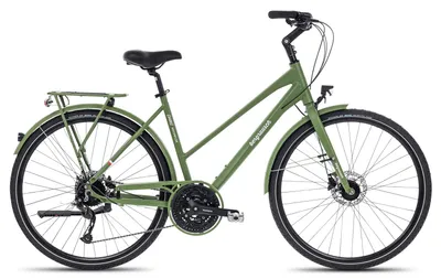 Produktbild von Bergrausch Hochwilde Trapez sportliches Damen-Trekkingbike 28 Zoll Grün 56 cm