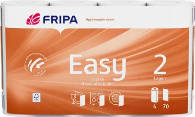 Immagine prodotto di fripa 3072002 Fripa rotolo da cucina Easy, 2 veli, bianco brillante