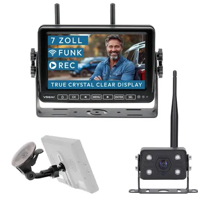 Produktbild von 7" FUNK-Set ELEMENT WIRED PRO HD | Wohnmobil & LKW bis 25 Meter RVS-24771