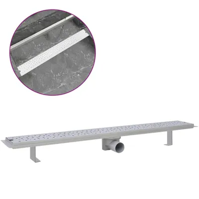 Obrázok produktu pre vidaXL Sprchový žľab 930x140 mm z nehrdzavejúcej ocele s otvormi