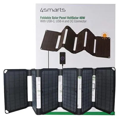 Image de 4Smarts Voltsolar Panneau Solaire 40Wusb-A / Usb-C / Dc Noir 458759