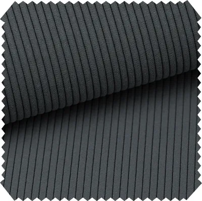 Produktbild von novely® ONTRE - Samtiger Polsterstoff in Feincord-Optik - Robuster Möbelstoff - Pflegeleichte Meterware 1 lfm - Farbe: 19 Anthrazit