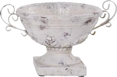 Produktbild von Keramik Pflanzpokal oval 35 cm Deko-Schale für draussen 35 cm