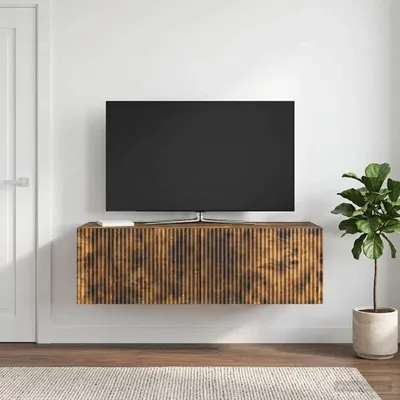 Immagine prodotto di Maison Exclusive - Mobile TV da parete in rovere affumicato 98 x 41 x 30 cm