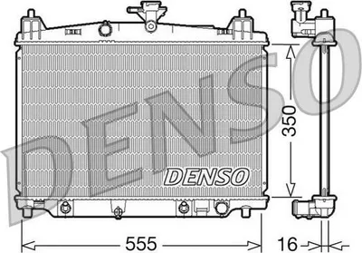 Produktbild von DENSO DRM44018 Kühler Wasserkühler Motorkühler für MAZDA 2 Schrägheck (DE, DH3)