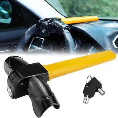 Image de Clé automatique pour voiture, système de sécurité à deux clés, dispositif antivol, antivol de volant